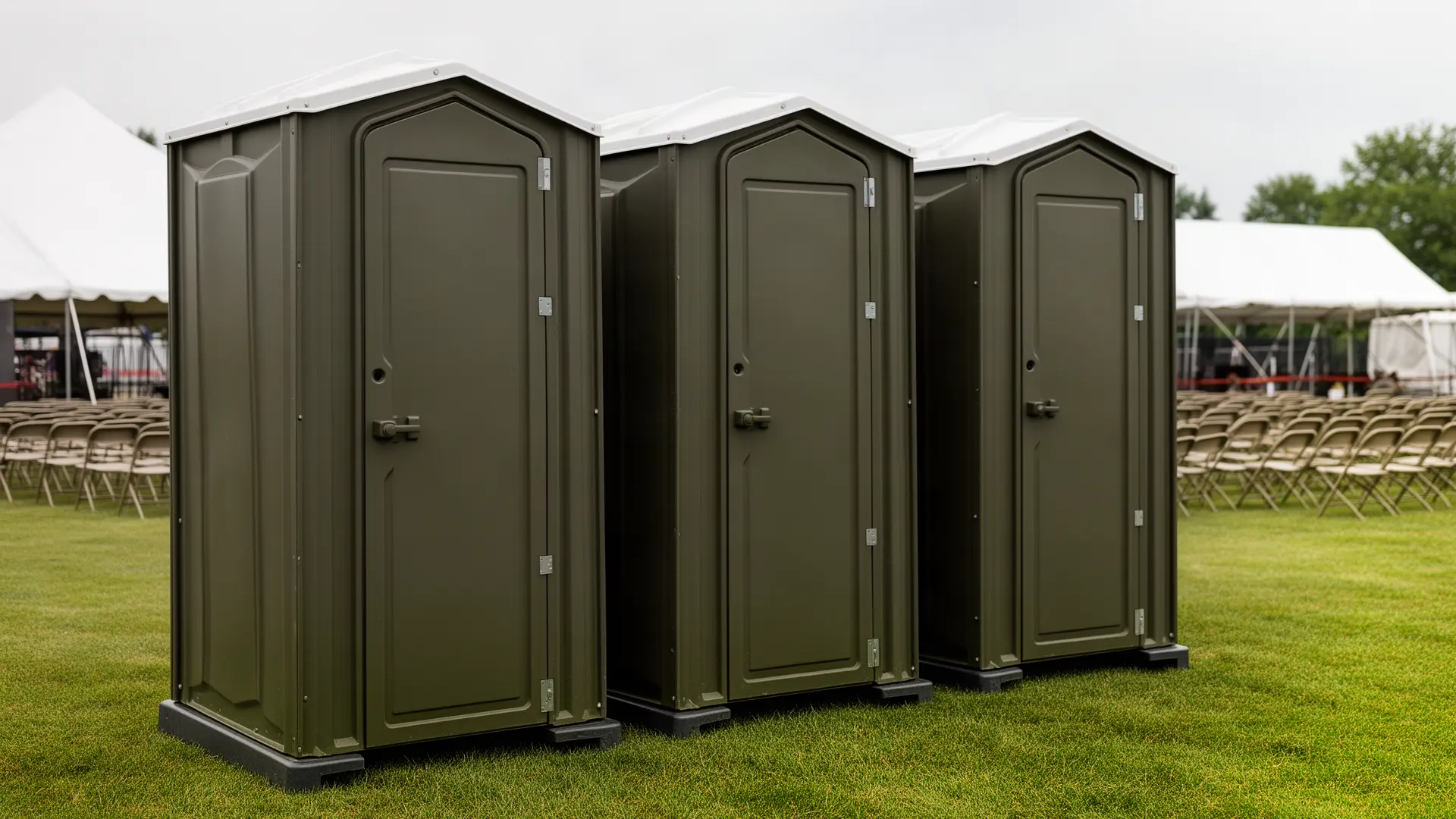 Clean porta potty unit from Flat Creek Porta Potty Rental in South San Francisco, CA
